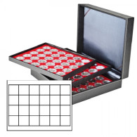 Lindner 2365-2124E Estuche Para Monedas NERA XL Con 3 Tableros Y Plantillas Pa - Materiale