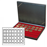 Lindner 2364-2956E Estuche Para Monedas NERA M Con Plantilla Para Monedas En C - Materiale