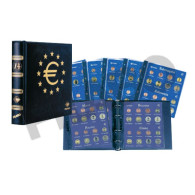 Filabo Álbum Monedas EURO SKAY Azul Con Cajetín + Hojas 12 Primeros Países - Matériel
