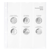 Lindner 1108D10  Hoja Pre-impresa Karat Para Monedas Conmemorativas De 10 Euro - Matériel