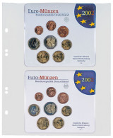 Lindner MU1362 Hojas Multi Collect Para 2 Juegos De Monedas De Euro Alemania - Matériel