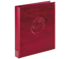 Lindner 3109-W Carpeta De Anillas Half PENNY, Vacía, Rojo - Materiale