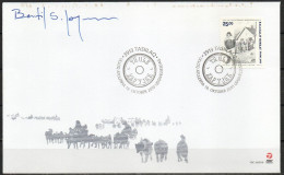 Bertil Skov Jørgensen. Greenland 2010. 100 Anniv Trade Station Thule. Michel 566. FDC. Signed. - FDC