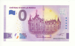 Billet Souvenir - 0 Euro - CHÂTEAU D'AZAY-LE-RIDEAU - UEGJ - 2023-2 - N° 9044 - Alla Rinfusa - Banconote