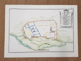 Carta Geografica O Mappa Pianta Dell'Isola Di Gorgona Toscana Nel 700 Litografia - Cartes Géographiques