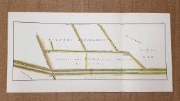 Carta Geografica O Mappa Pianta Della Tenuta Dorso Toscana Nel 700 Litografia - Cartes Géographiques