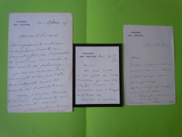 3 X  Autographes Députés De CORSE - Dominique FORCIOLI - Joseph Luce CASABIANCA - Antoine Et Sébastien GAVINI - Politisch Und Militärisch