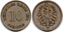 MA 31254 / Allemagne - Deutschland - Germany 10 Pfennig 1876 A TTB - 10 Pfennig
