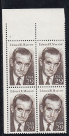 Sc#2812, Edward R. Murrow Journalist 1994 Issue 29-cent Stamp Plate # Block Of 4 - Plaatnummers