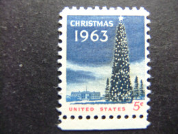 ESTADOS UNIDOS / ETATS-UNIS D'AMERIQUE 1963 / NAVIDAD / ÁRBOL Y CASA BLANCA YVERT 755 **MNH - Neufs