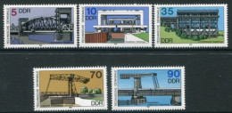 EAST GERMANY / DDR 1988 Ship Lifts MNH / ** .  Michel 3203-07 - Nuevos