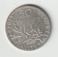 Semeuse 50c Argent 1900 - Silver - 1/2 F - - 50 Centimes