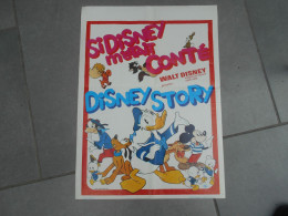 Ancienne Affiche Cinema Film " Disney Story Si Disney M'était Conté"  " Walt Disney - Affiches