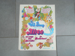 Ancienne Affiche Cinema Film " Alice Au Pays Des Merveilles   " Walt Disney - Affiches