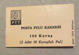1967 Booklets 2x50 Kuruş  Isfila KC9 - Ongebruikt