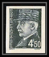 France N°521b (521 B) Marechal Petain Non Dentelé ** MNH (Imperf) - 1941-1950