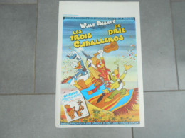 Ancienne Affiche Cinema Film " Les 3 Caballeros    " Walt Disney - Affiches