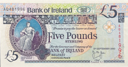 Northern Ireland 5 Pounds, P-74c (5.9.2000) - UNC - RARE DATE - 5 Pond