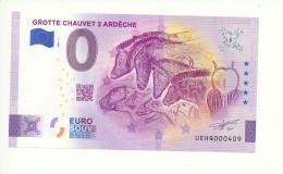 Billet Souvenir - 0 Euro - GROTTE CHAUVET 2 - ARDÈCHE - UEHQ - 2023-3 - N° 409 - Kiloware - Banknoten