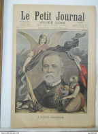 Le Petit Journal N°256 – 13 Octobre 1895 - MORT De LOUIS PASTEUR EXPOSITION Du CORPS A L’INSTITUT - 1850 - 1899