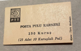 1967 Booklets 25x10 Kuruş Isfila KC8 - Unused Stamps