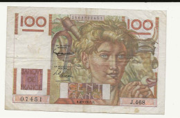 Billet 100 Francs 1952 - Sonstige & Ohne Zuordnung