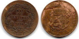 MA 31340 / Luxembourg 2.5 Centimes 1854 TB+ - Luxemburgo