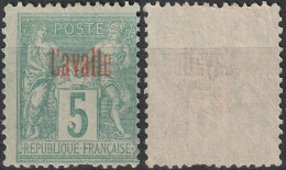 CAVALLE Poste 1a (*) MHNG Type Groupe Surcharge Rouge 1893 (CV 35 €) [ColCla] - Ungebraucht