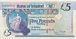 Northern Ireland 5 Pounds, P-86 (1.1.2013) - AA000642 - UNC - 5 Pounds