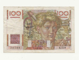 Billet 100 Francs 1953 - Otros & Sin Clasificación