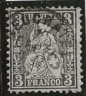 1862  3cs Noir  Obl Z 29 - Oblitérés