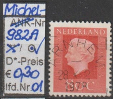1972 - NIEDERLANDE - FM/DM "Königin Juliana" 80 C Bräunl'rot - O Gestempelt - S. Scan (982Ao 01-09 Nl) - Used Stamps