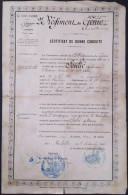 Septembre 1889 - 2ème Régiment Du Génie Certificat De Bonne Conduite - Documenti