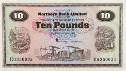 Northern Ireland 10 Pounds, P-189c (1.1.1975) - AU - 10 Ponden