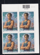 Sc#3660, Duke Kahanamoku 'Father Of Surfing', 2002 Issue 37-cent Stamp Plate # Block Of 4 - Plaatnummers