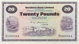 Northern Ireland 20 Pounds, P-190d (1.6.1988) - AU - RARE DATE - 20 Pounds
