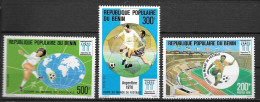 BENIN - 419 à 421**MNH - 1978 – Argentine