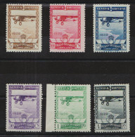 ESPAGNE - N°PA 31/36** Série Complète. Charnière Transparente Sur Le 4p Noir. - Unused Stamps