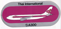 Autocollant Avion -  Thai International  A300 - Stickers