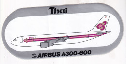 Autocollant Avion -  Thai AIRBUS  A300-600 - Adesivi