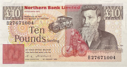 Northern Ireland 10 Pounds, P-194b (24.8.1993) - UNC - 10 Ponden