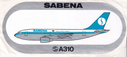 Autocollant Avion -  SABENA   A310 - Aufkleber