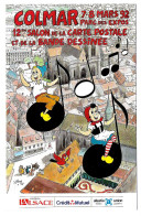 Thèmes. BD. Bandes Dessinees. Salon Carte Postale Et BD Colmar 1992. Tirage 5000 Ex N° 1012 - Fumetti