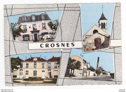 91 CROSNES Ou Crosne N°1 C En 4 Vues Grande Cheminée Ecole Henri Barbusse Enfants Devant Eglise Mairie - Crosnes (Crosne)