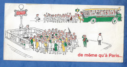 Publicité LA POSTE P T T 1965 Communications Interurbaines Téléphoniques " Par Le 16 "  BUS METRO DESSIN TYPE Sempé - Pubblicitari