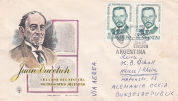 Juan Vucetich (1858-1925), Founder Of Argentine Dactyloscopy - 1962 - FDC