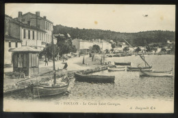 Saint Mandrier - Creux St Georges ** Très Belle Cpa ANIMÉE De 1905 ** Ed.Bougault N°732 ** (format 9x14cm) - Saint-Mandrier-sur-Mer