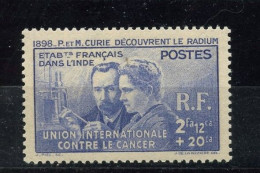 INDE 115 MARIE CURIE  LUXE NEUF SANS CHARNIERE - Neufs