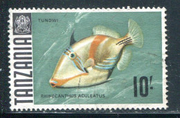 TANZANIE- Y&T N°31- Oblitéré (poissons) - Tanzania (1964-...)