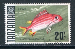 TANZANIE- Y&T N°32- Oblitéré (poissons) - Tanzania (1964-...)